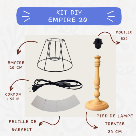 Kit Carcasse d'abat-jour - DIY - E20