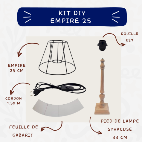 Kit Carcasse d'abat-jour - DIY - E25