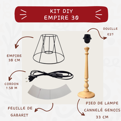 Kit Carcasse d'abat-jour - DIY -  E30