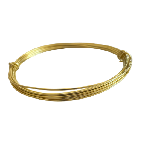 Loisirs créatif - Fils - fil aluminium Or - 1.5 mm - 5 M