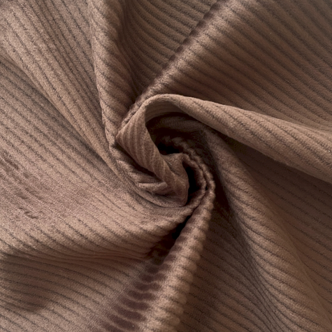 Mercerie - Tissu 30 x 100 cm - velours côtelé - Marron