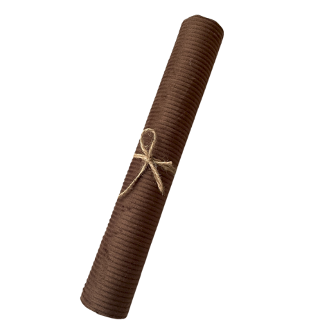 Mercerie - Tissu 30 x 100 cm - velours côtelé - Marron