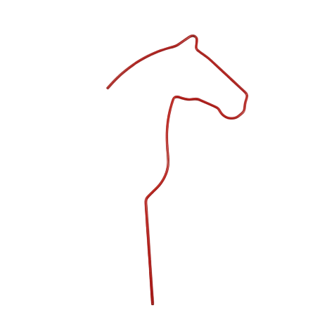 Pic pour composition florale et loisirs créatifs -  Motif Cheval