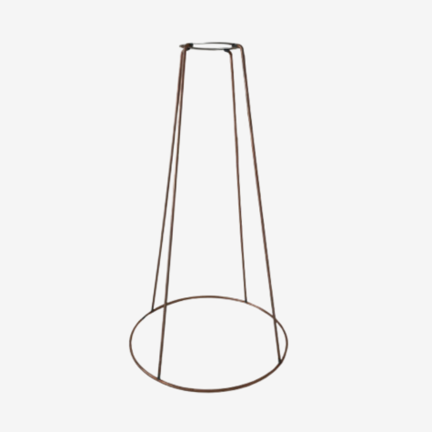 Pied de lampe conique - base cercle - Hauteur 30 cm