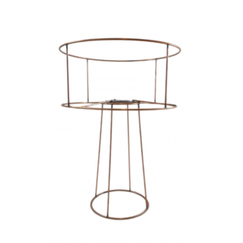 Pied de lampe conique (moon) - base cercle - Hauteur 21 cm